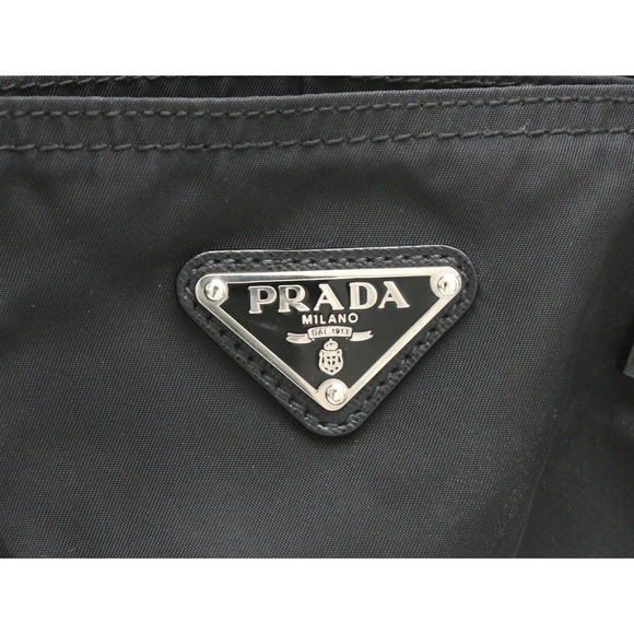 Prada Tote Bag Shoulder Black Nylon - Picture 9 of 9
